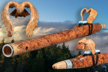 Honduran Rosewood Root Burl Native American Flute, Minor, Mid F#-4, #M14K